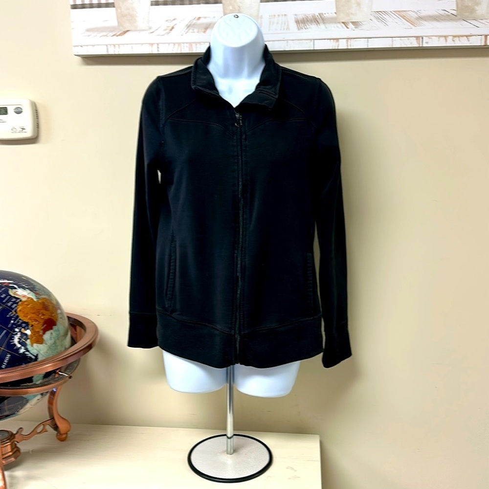 Athletic Works Black Bomber Jacket Zip-Up